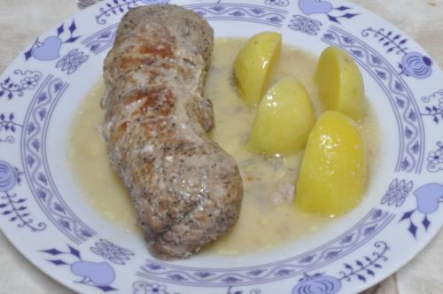 Vepřové závitky plněné houbami – Střední recept z Česko kuchyně, hotový za 45 - 60 minut